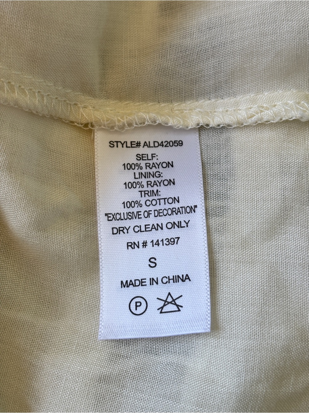 ASTR The Label off shoulder cream embroidered shift dress Sz. S - Picture 8 of 8